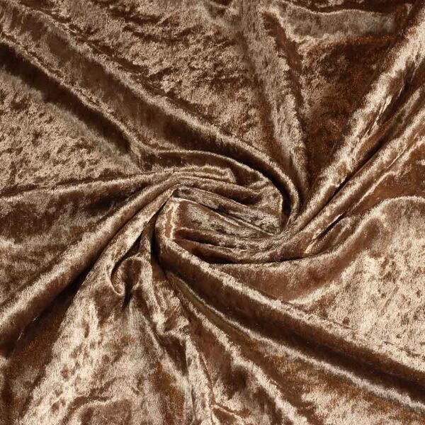 Tissu Velours de Panne taupe
