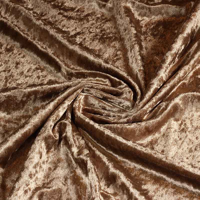 Tissu Velours de Panne taupe