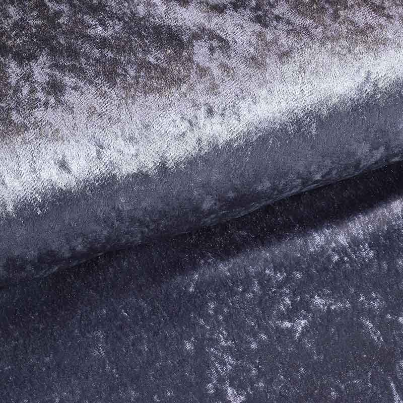 Tissu velours de panne anthracite