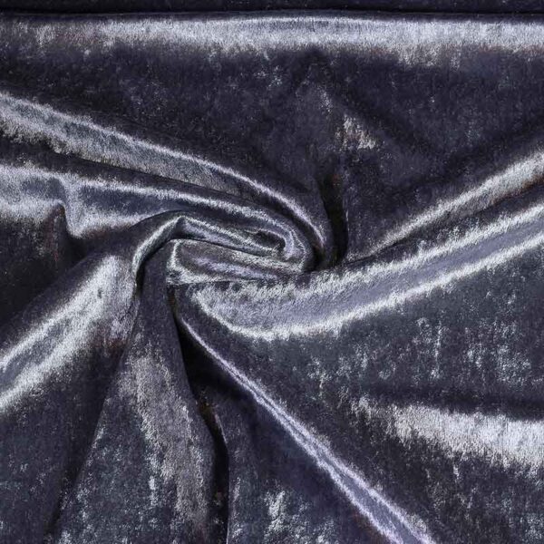 Tissu velours de panne anthracite