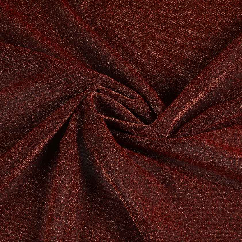 Tissu tricot lurex bronze