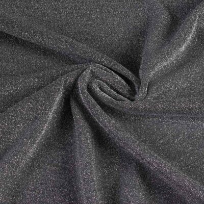 Tissu tricot lurex argent foncé