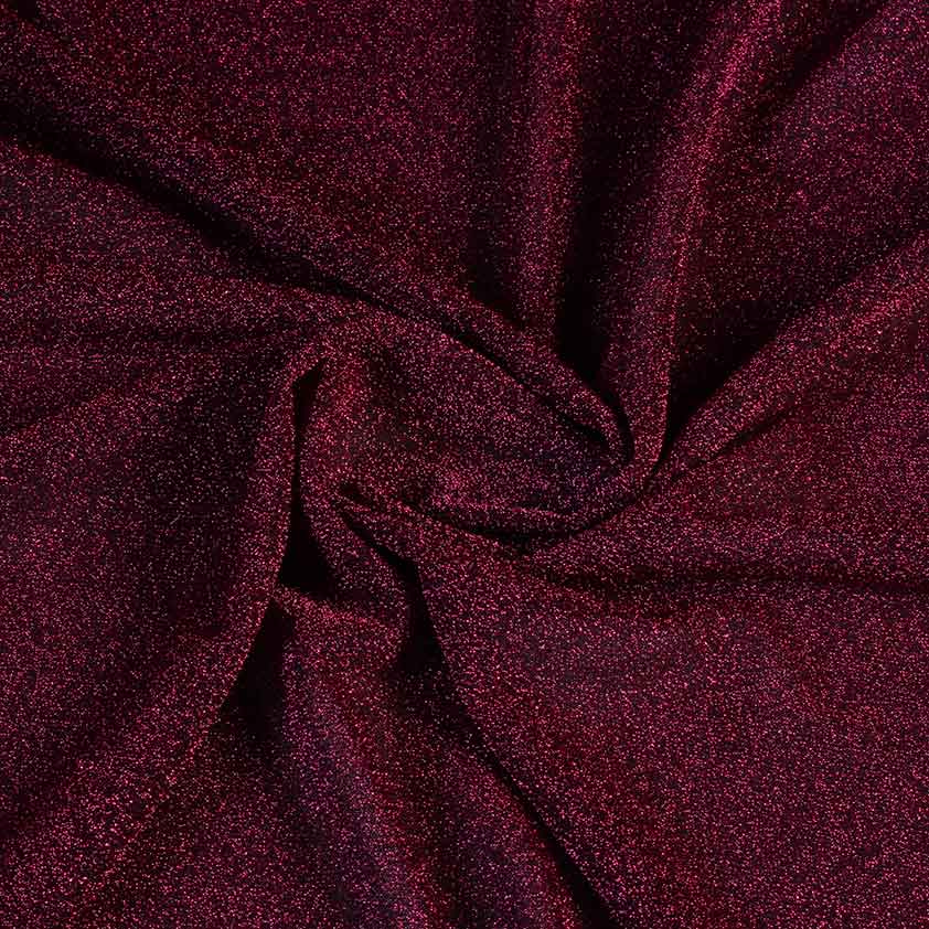 Tissu tricot lurex fuchsia