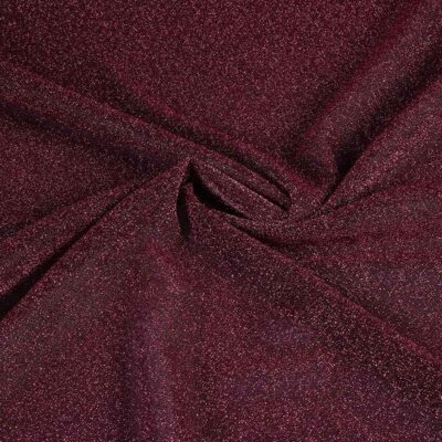Tissu tricot lurex rose