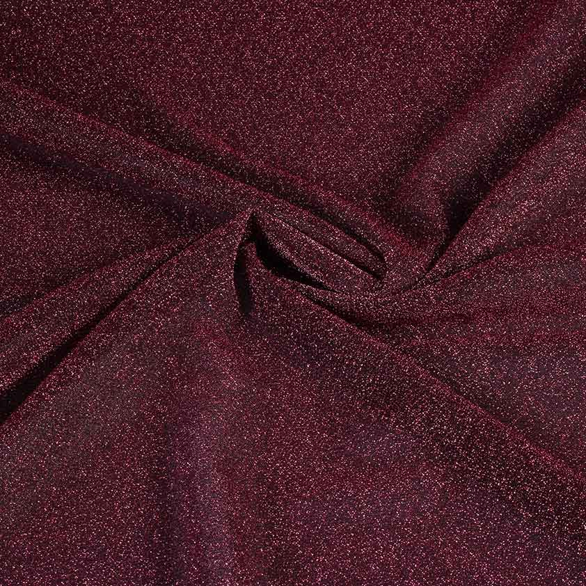 Tissu tricot lurex rose