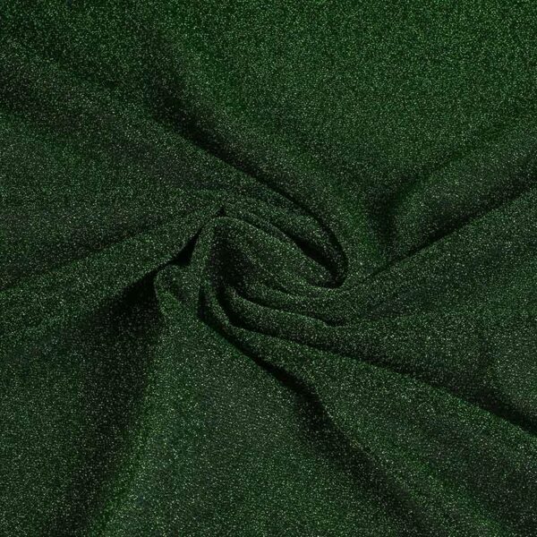 Tissu tricot lurex vert