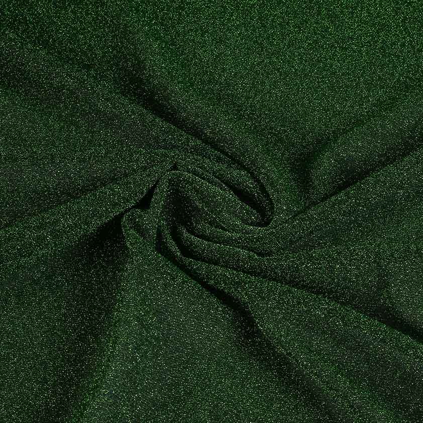 Tissu tricot lurex vert