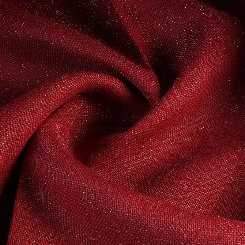 Tissu jute lurex rouge