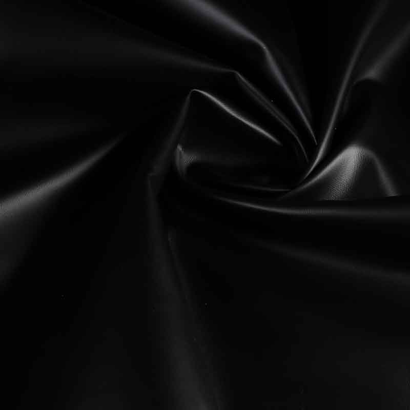 Tissu simili cuir noir
