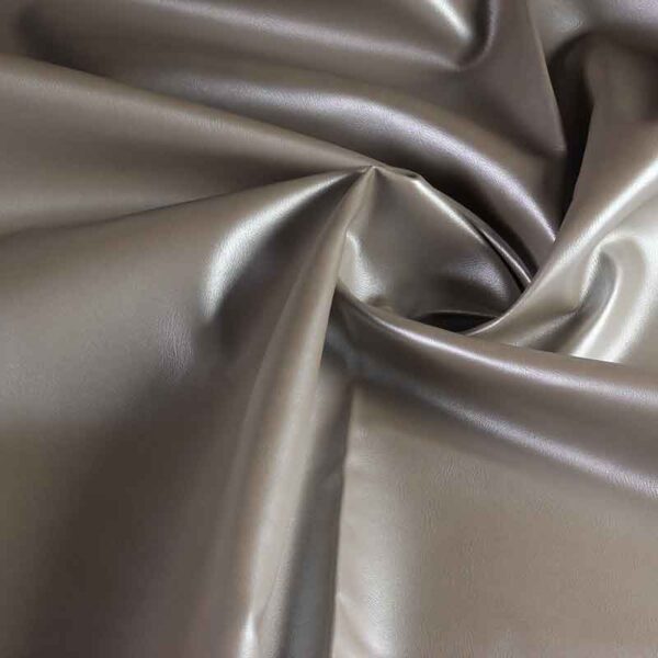 Tissu simili-cuir argent