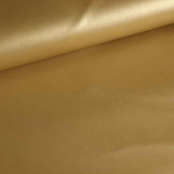 Tissu simili cuir gold