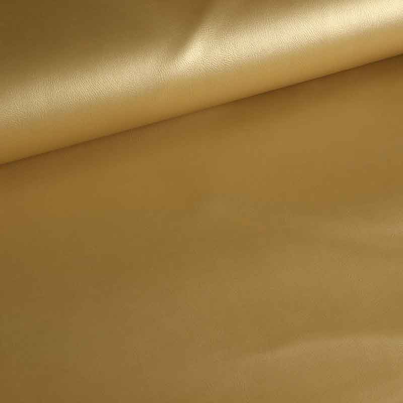 Tissu simili cuir gold