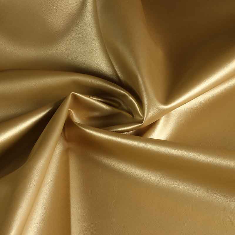 Tissu simili cuir gold