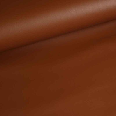 Tissu simili-cuir cognac