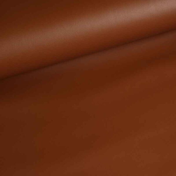 Tissu simili-cuir cognac