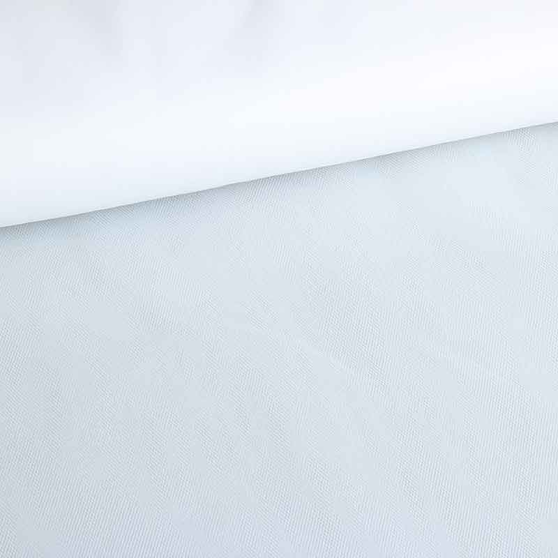 Tulle de mariée blanc