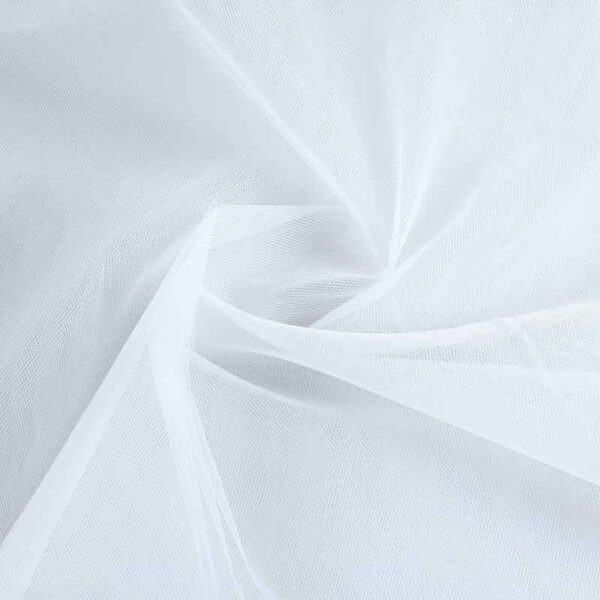 Tulle de mariée blanc