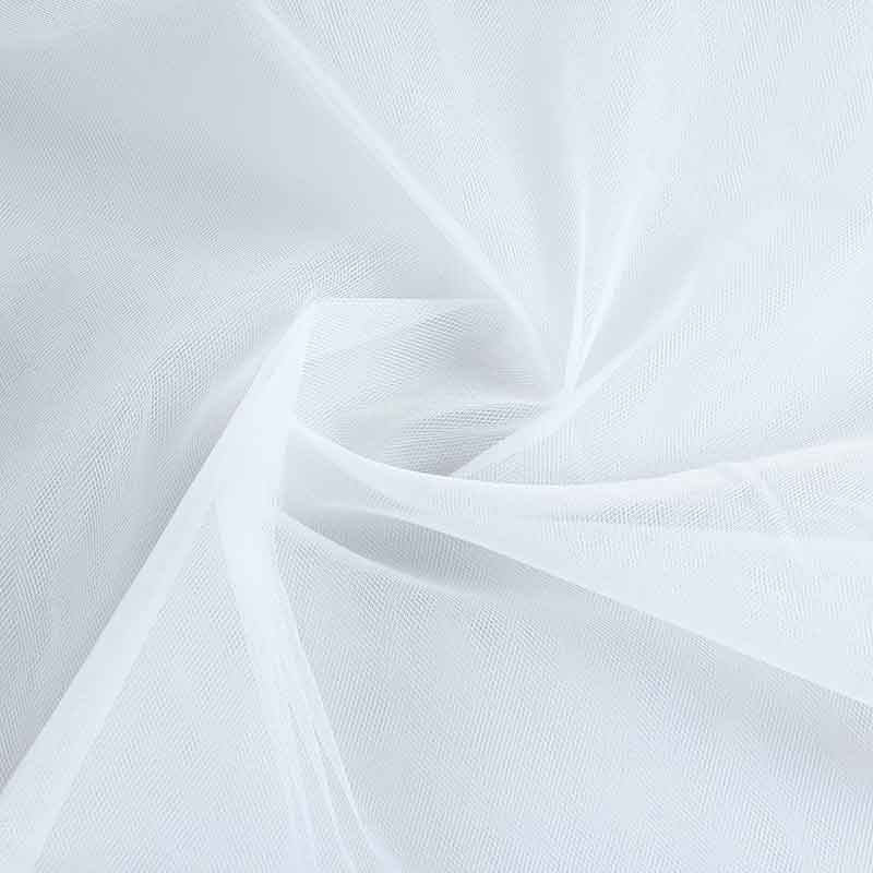 Tulle de mariée blanc