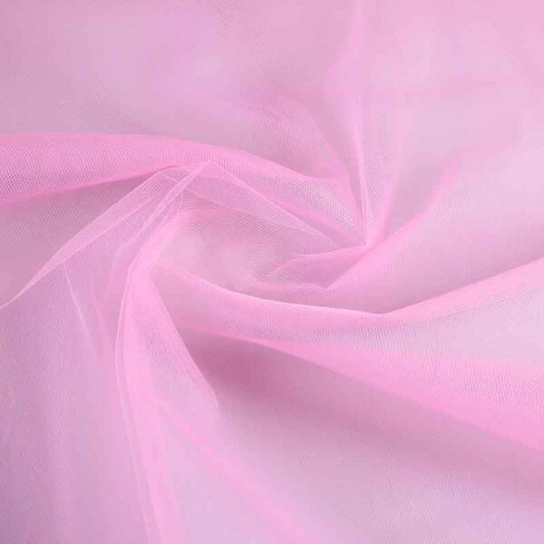 Tissu tulle Bruidstule rose bébé