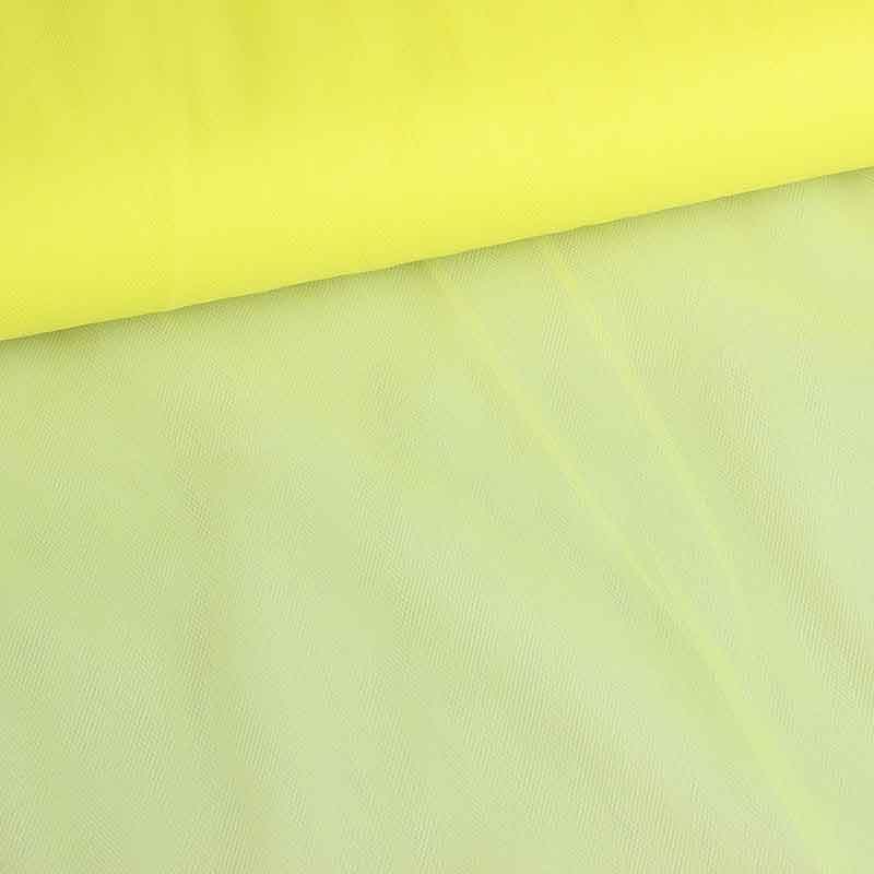 Tissu tulle mariée jaune