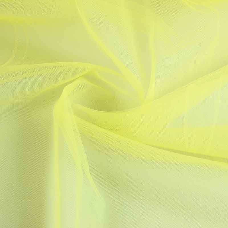 Tissu tulle mariée jaune