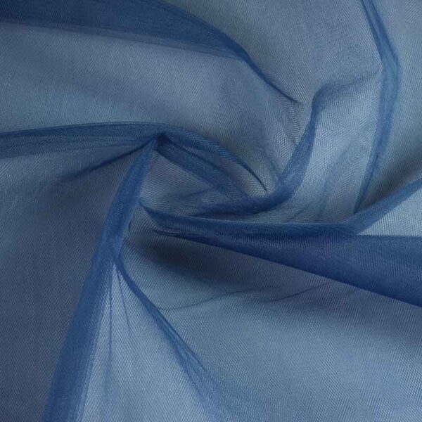Tulle de mariée bleu foncé
