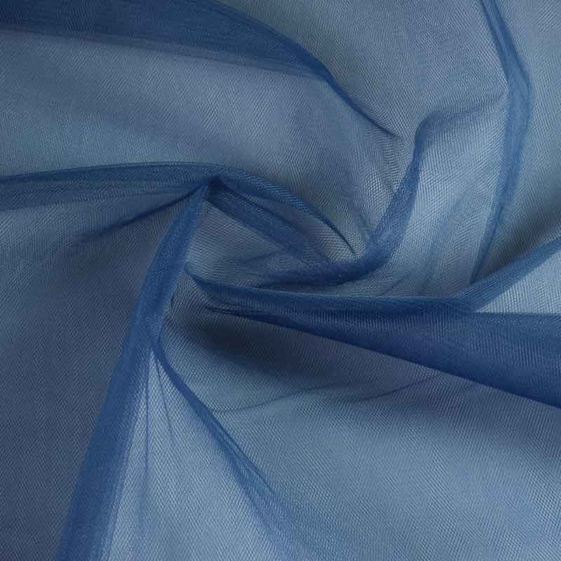 Tulle de mariée bleu foncé