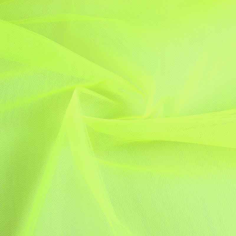 Tissu Bruidstule jaune fluor