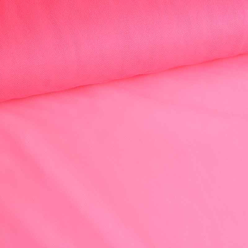 Tissu Bruidstule rose fluo