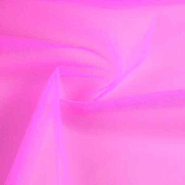 Tissu Bruidstule fluor fuchsia