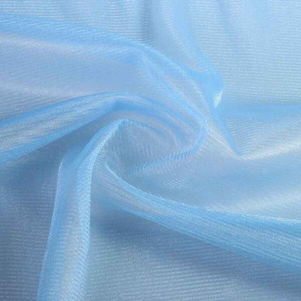 Tissu tulle scintillant bleu bébé