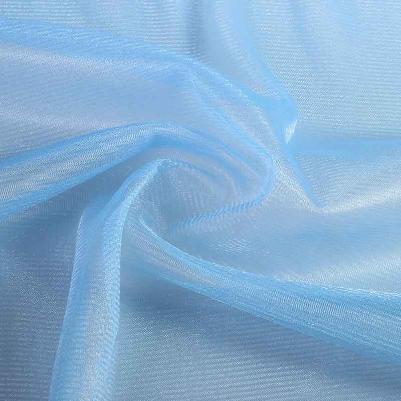 Tissu tulle scintillant bleu bébé