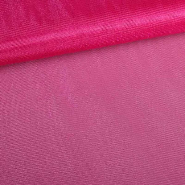 Tissu tulle scintillant fuchsia