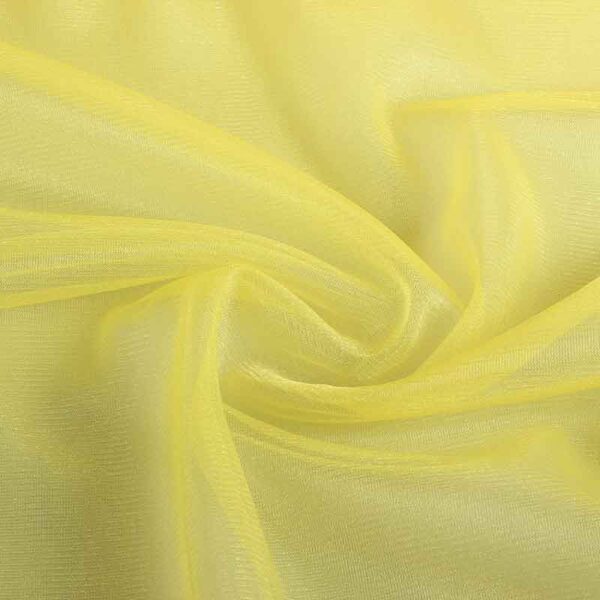 Tissu tulle scintillant jaune