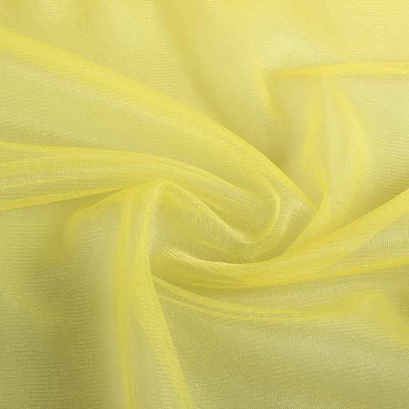 Tissu tulle scintillant jaune