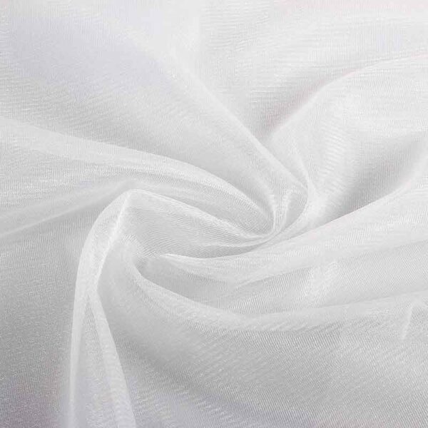 Tissu tulle scintillant blanc