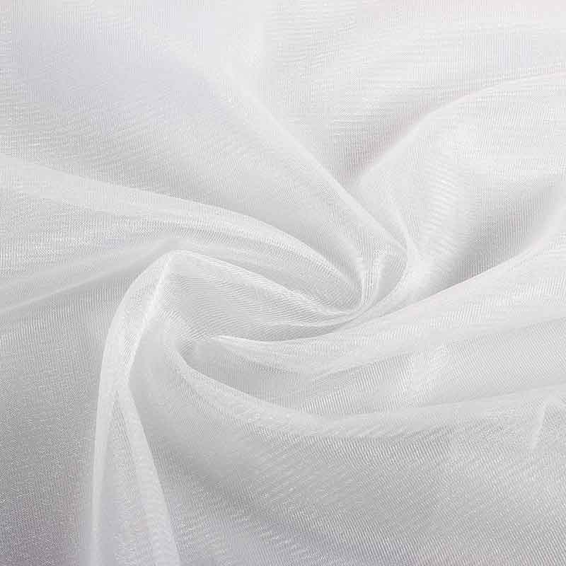 Tissu tulle scintillant blanc