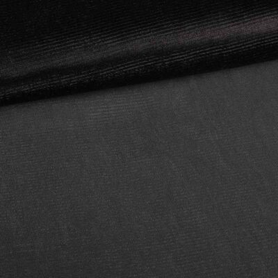 Tissu tulle scintillant noir