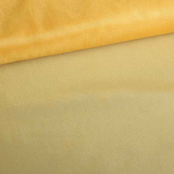 Tissu tulle paillettes or