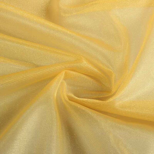 Tissu tulle paillettes or