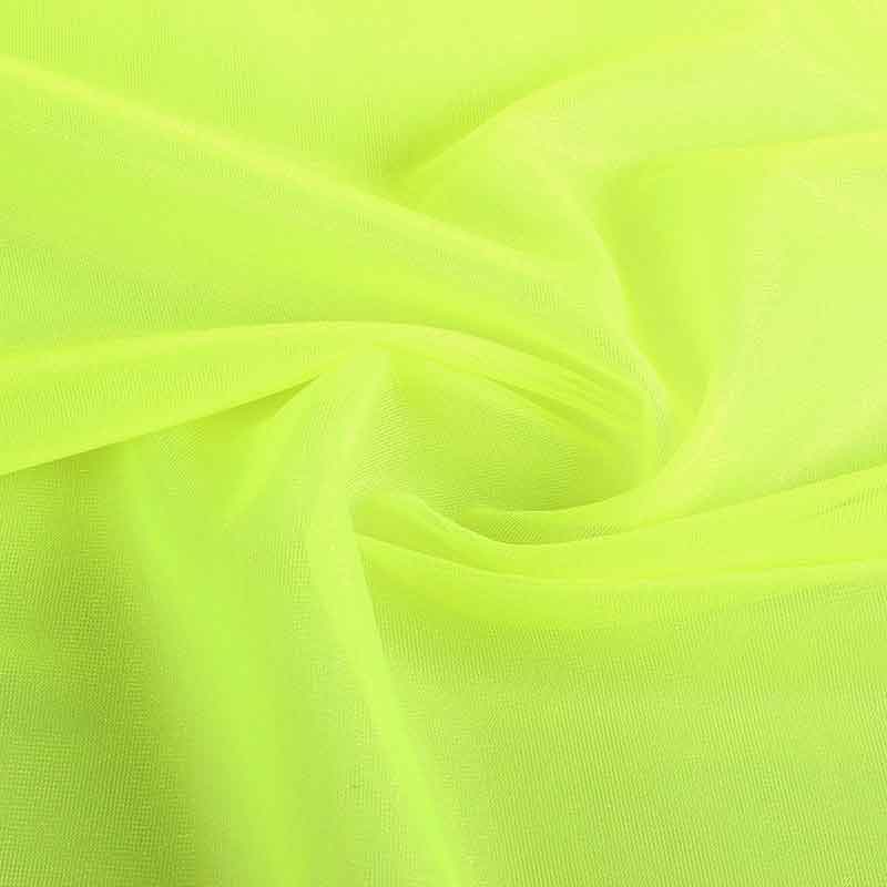 Tissu tulle Sparkling fluor jaune