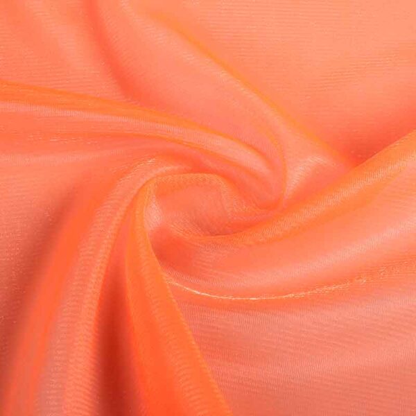 Tissu tulle sparkling fluor orange