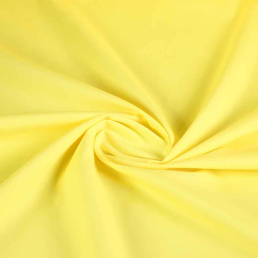 Tissu popeline jaune