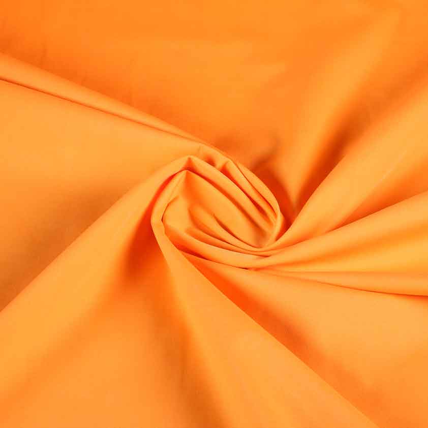Tissu popeline orange