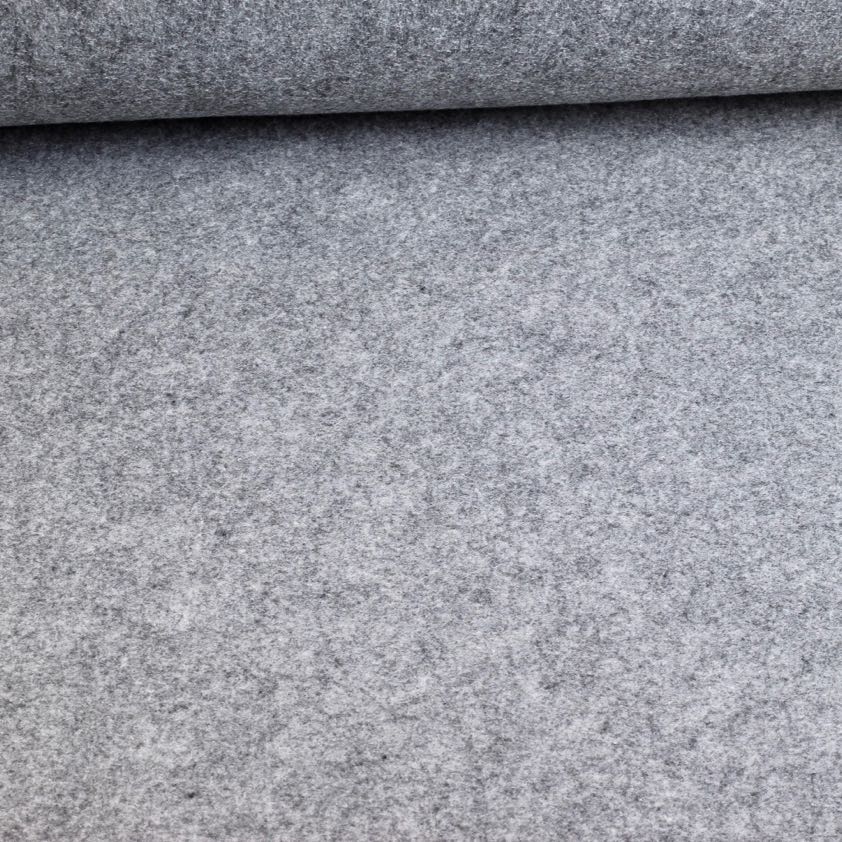 Tissu feutre gris mélange