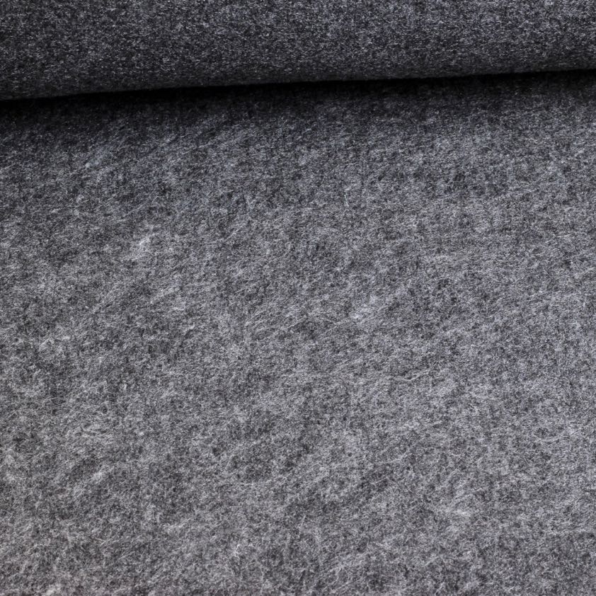 Tissu feutre 3mm anthracite melange