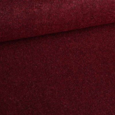 Tissu feutre bordeaux melange