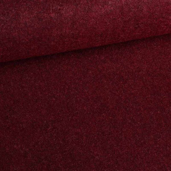 Tissu feutre bordeaux melange