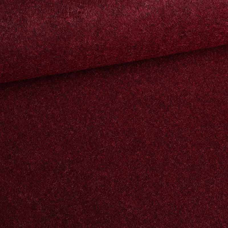 Tissu feutre bordeaux melange
