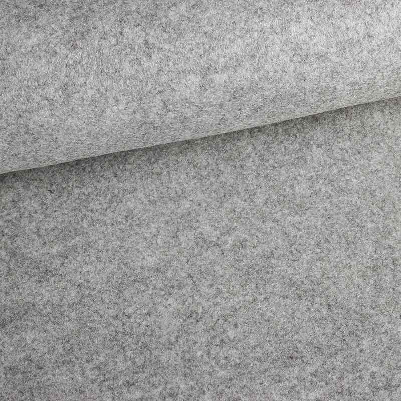 Tissu feutre 2mm gris mélange
